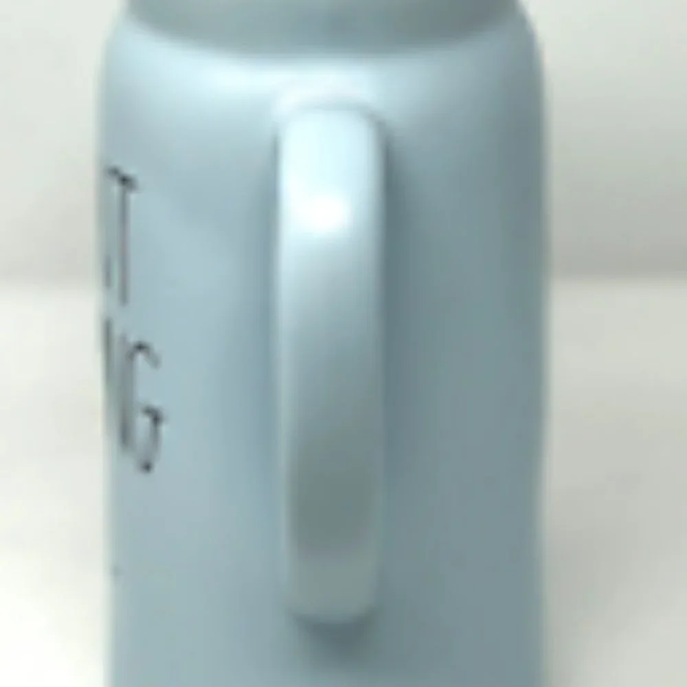 🎄NWT Rae Dunn “Present Wrapping Fuel” Pitcher Light Blue LL 2022 Christmas Xmas - Picture 2 of 6